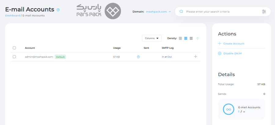 گزینه Create Mail Account را انتخاب کنید آموزش کار با افزونه wp mail smtp