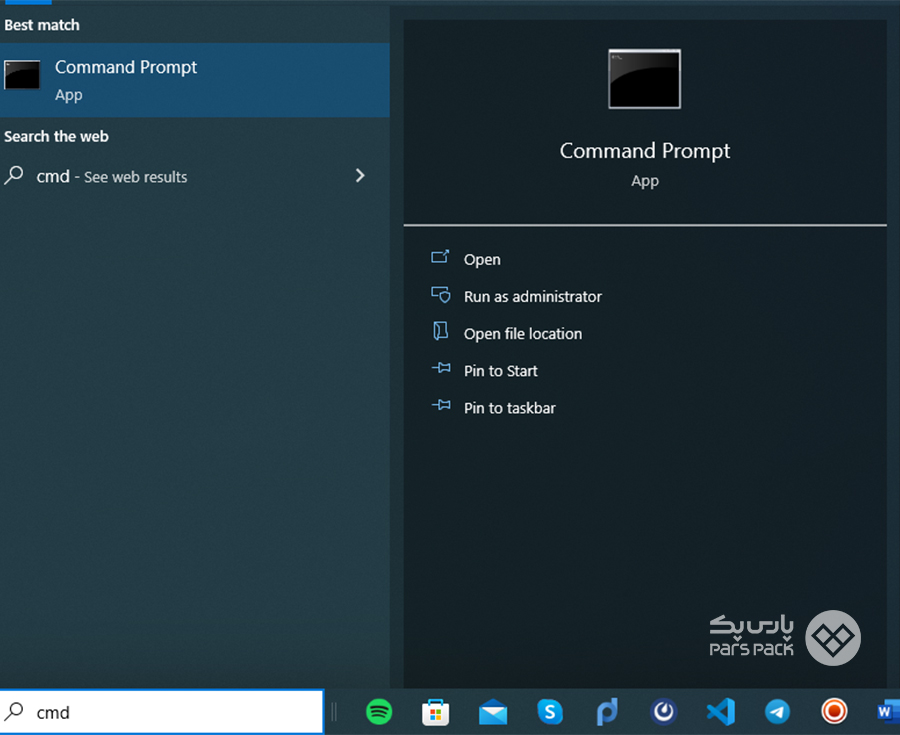 نصب IIS ازطریق Command Line نصب IIS با استفاده از Command Line در ویندوز ۱۰