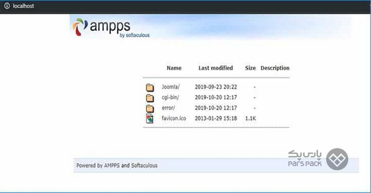 نصب joomla روی لوکال هاست با Ampps
