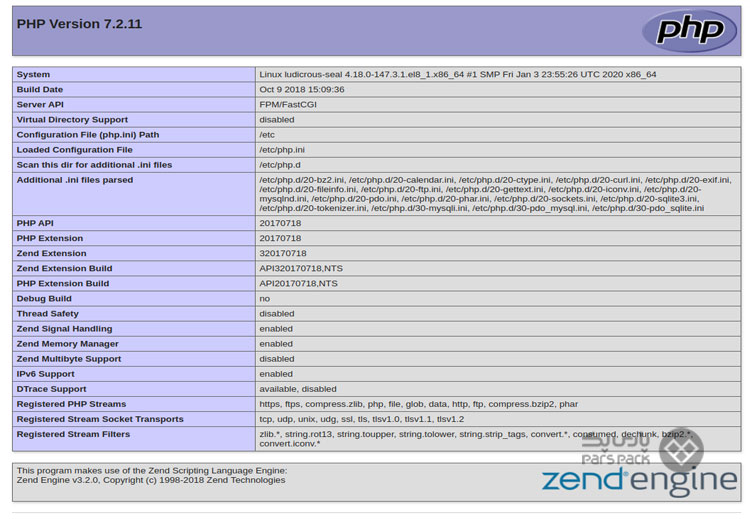 اجرای کدهای PHP در CentOS 8