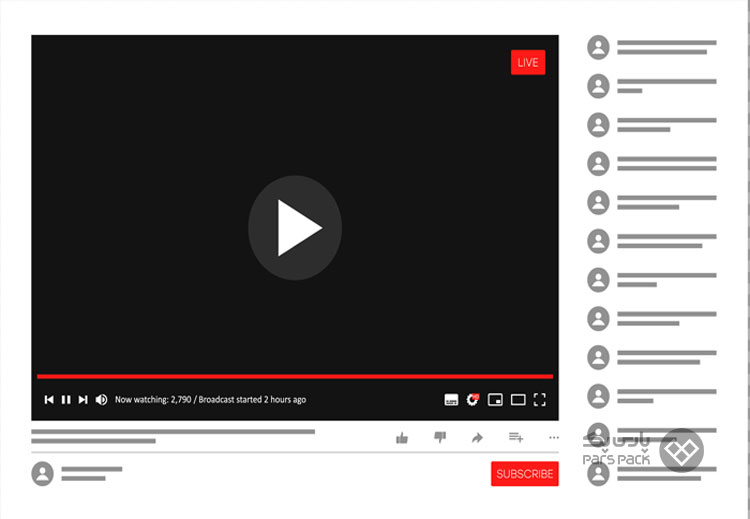 برنامه لایو استریم ویدئو پارسپک