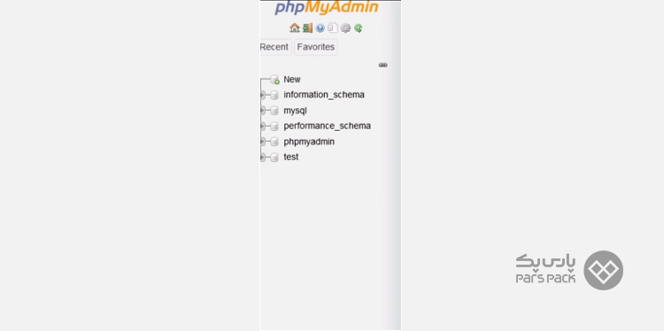 ساخت دیتابیس در mysql