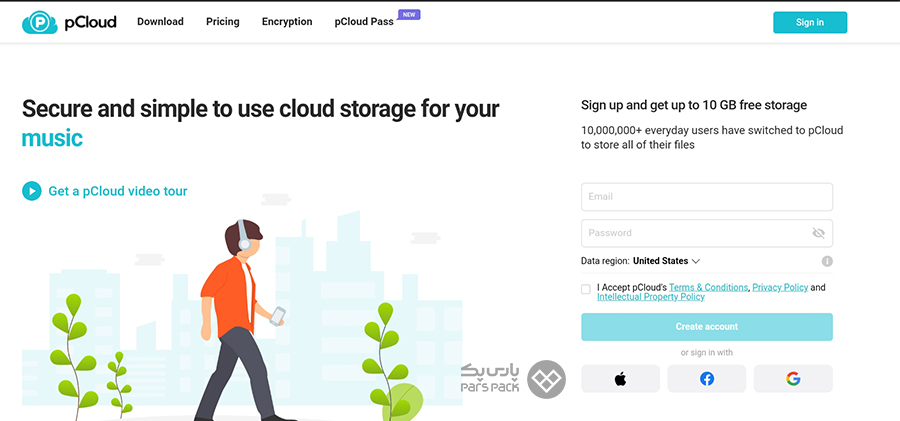 آموزش آپلود فایل در فضای ابری PCloud.com pCloud Transfer چیست؟