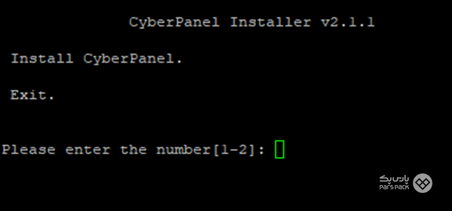 عدد ۱ و اینتر را بزنید نصب کنترل پنل رایگان CyberPanel در CentOS 7