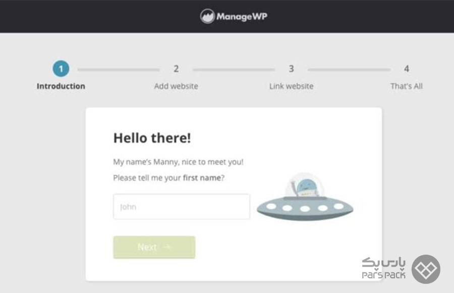 نام خود را وارد کنید نحوه استفاده از افزونه Manage WP