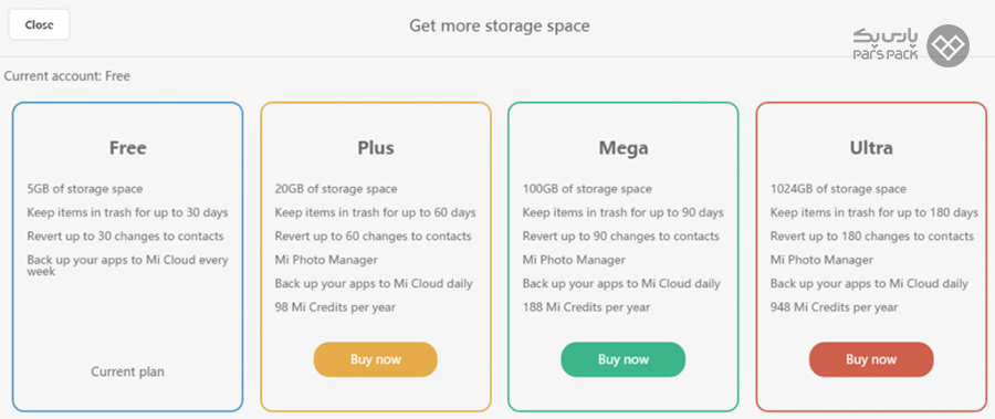 چگونه حجم فضا ابری را افزایش دهیم؟