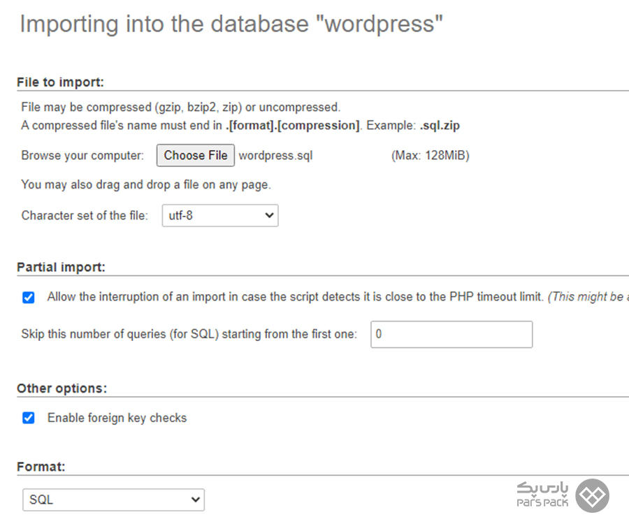 محتویات فایل بکاپ را در دیتابیس جدید درونریزی کنید آموزش Import و Export دیتابیس در MariaDB و MySQL