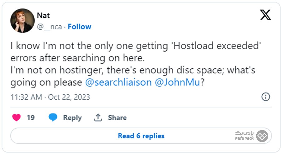 ارور “Hostload Exceeded” در سرچ کنسول