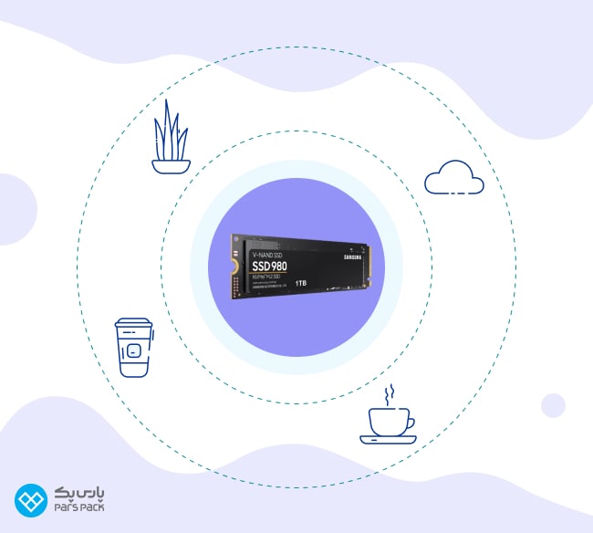 تراشه حافظه ذخیرهسازی SSD قطعه سختافزاری حافظه SSD