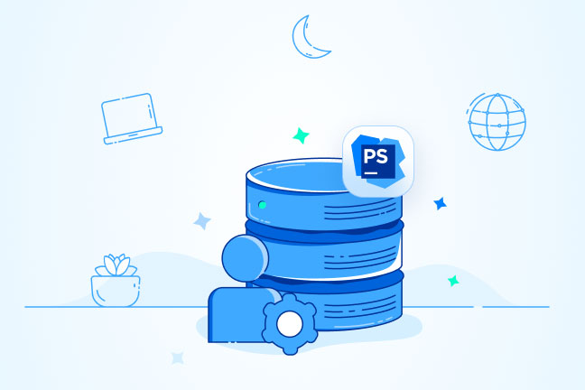 آموزش آپلود فایلهای هاست با PhpStorm تصویر کارتونی هاست و المانهای آبی رنگ آپلود فایل ها به هاست با PhpStorm