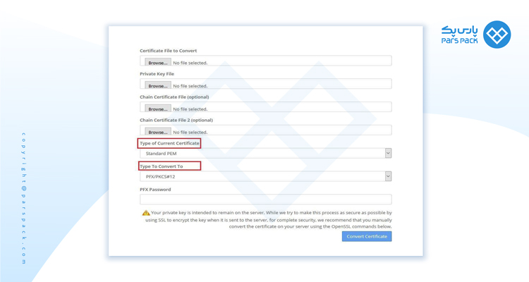 certificate file 